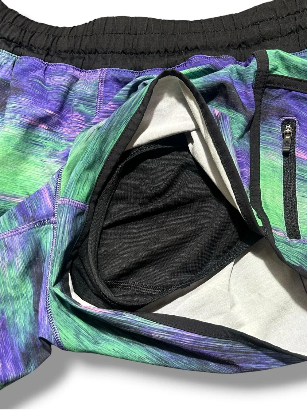 Lululemon Tracker Short III *4-way Stretch Rio Nights Multi / Black Size 8